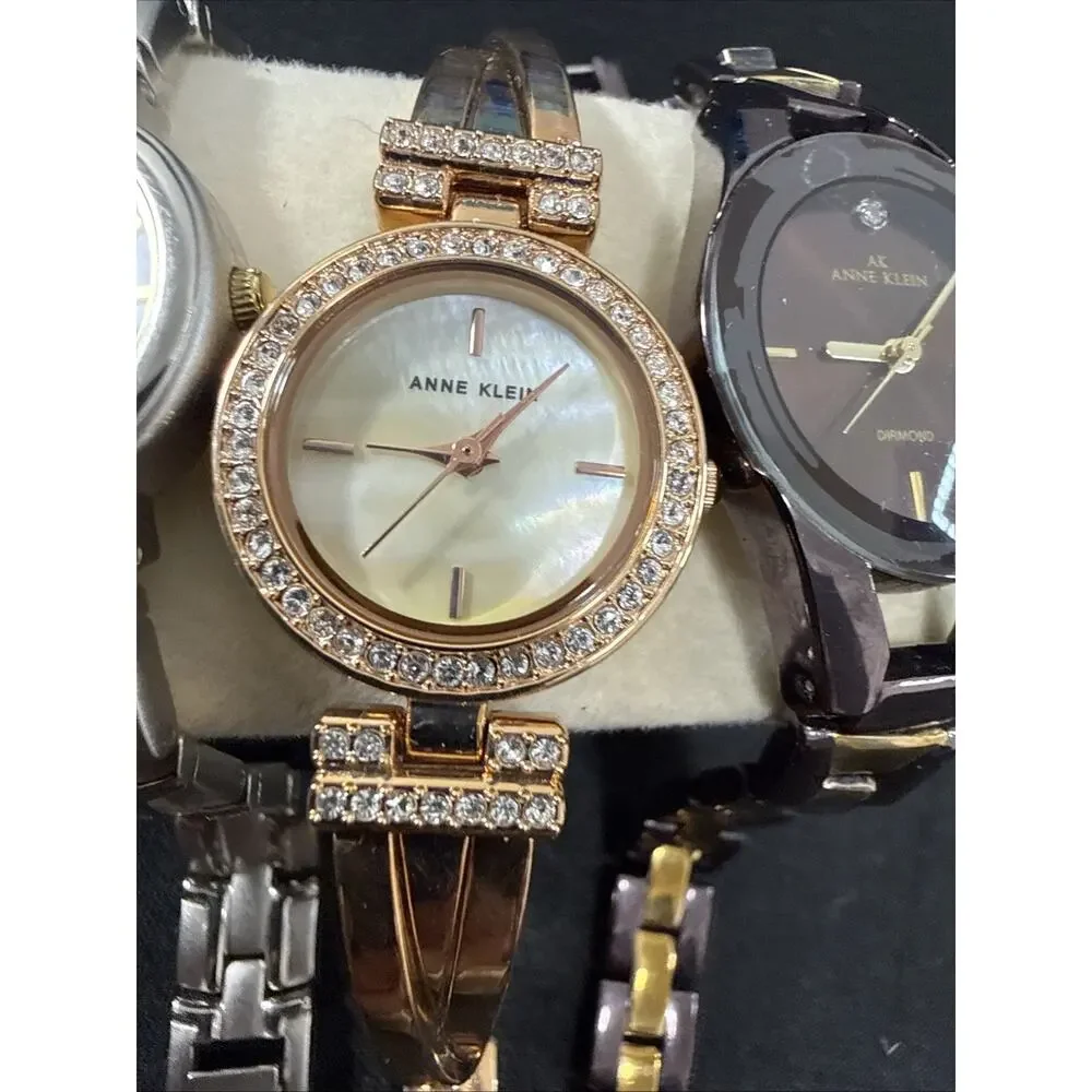 3 Anne Klein Watches All Have A New Battery All 3 In Great Condition! (B24)